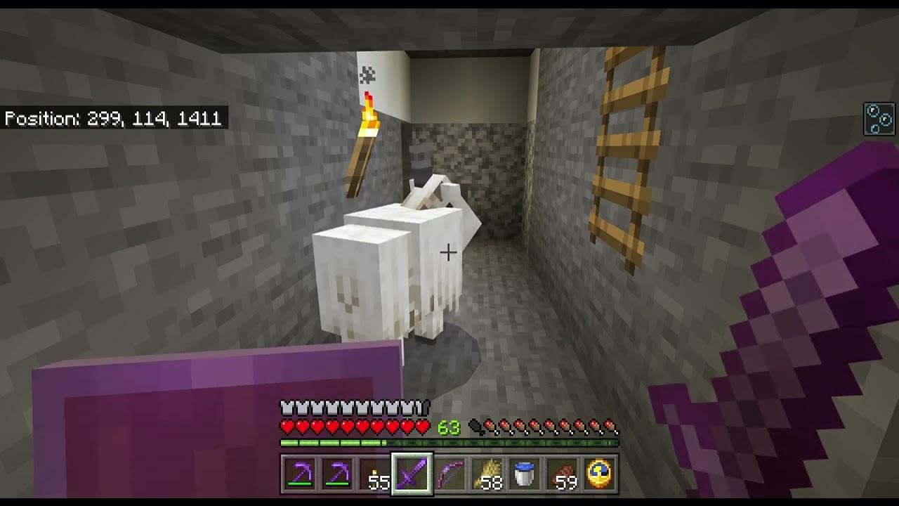 Getting a goat horn in Minecraft bedrock YouTube