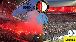 Fans Clash With Huge Choreo Pyro Legioen And Lom Supporters L Feyenoord - Lom 3-2 L Conference