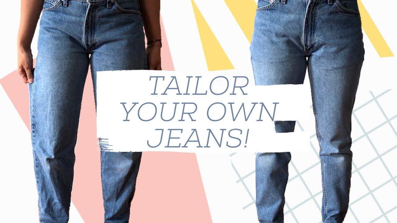 How to Tailor / Resize your own Jeans - YouTube