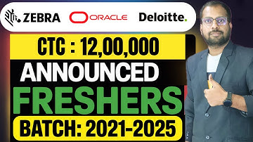 Oracle New Hiring Announced | Deloitte, Zebra, DHL Jobs | Register Now