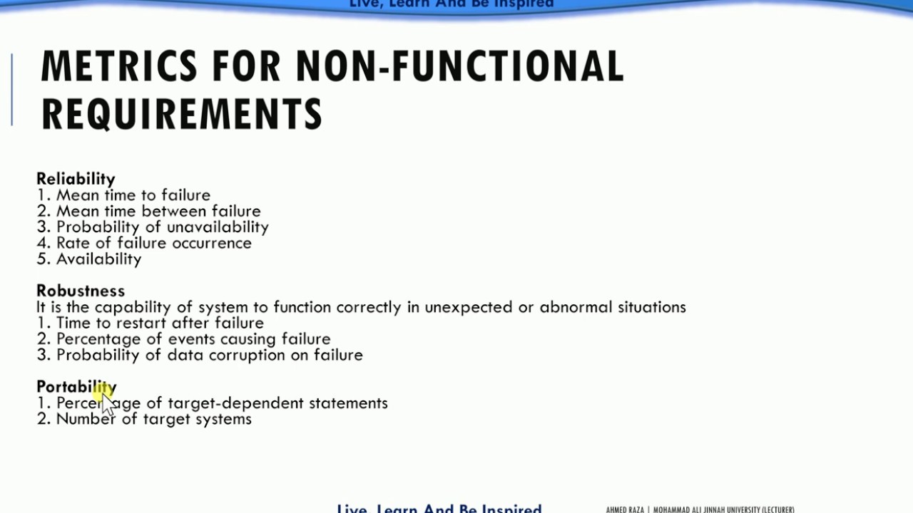7 - Metrics For Non Functional Requirements in Urdu / Hindi - YouTube