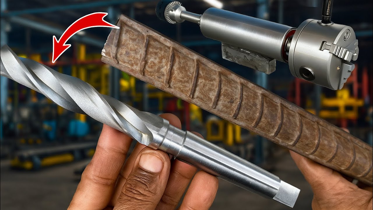 Drill tools made from steel iron shaft drill developed by own skills | lathe thread skill amazing 