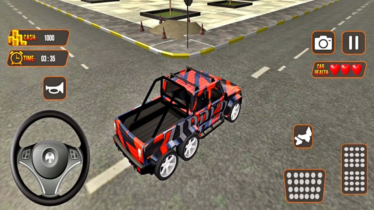 Real Driving Car Parking: US Car Driving School - Pickup Truck Parking - Best Android Gameplay FHD