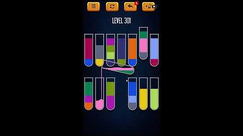 Water Sort Puzzle - Color Liquid Sorting Game Level 301 Solution