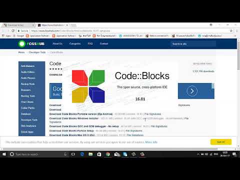 การติดตั้งโปรแกรม code blocks