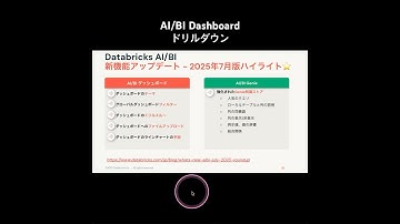 データアナリティクス編08_ダッシュボードのドリルスルー #databricks #aibi #drilldown #newfeatures #shorts #dashboard