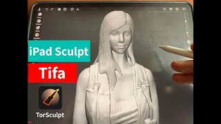 iPad Sculpt Tifa:Using TorSculpt App. screenshot 5