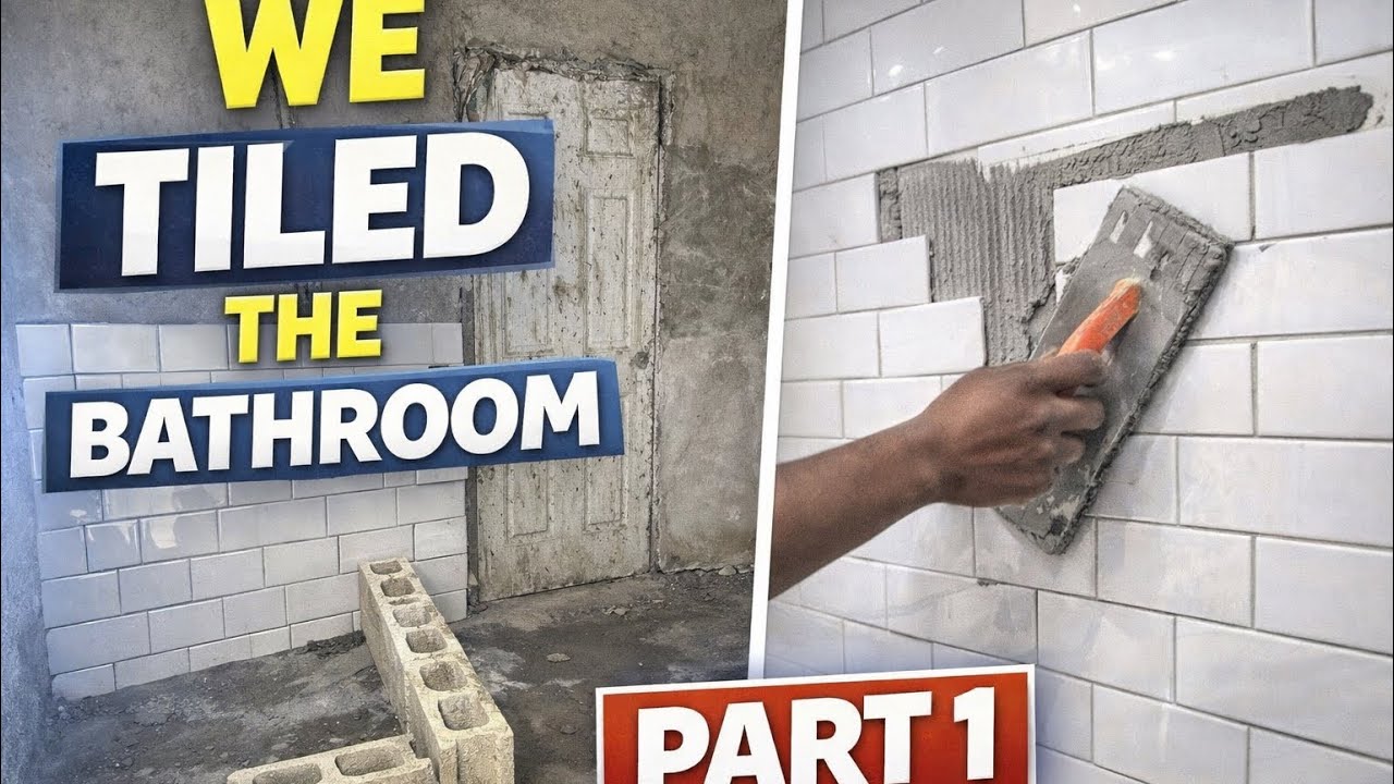 Укладка плитки в ванной 🚽 Часть 1