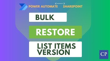 Bulk restore previous versions of item in sharepoint list using power automate