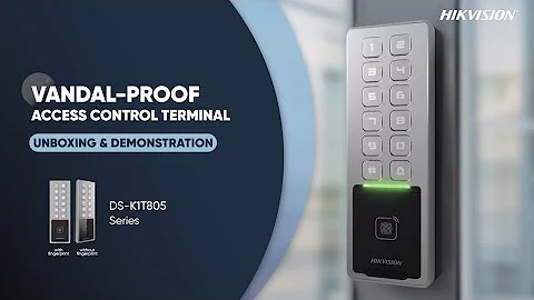 Vandal-proof Access Control Terminal DS-K1T805 Series - Unboxing & Demonstration