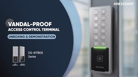 Vandal-proof Access Control Terminal DS-K1T805 Series - Unboxing & Demonstration