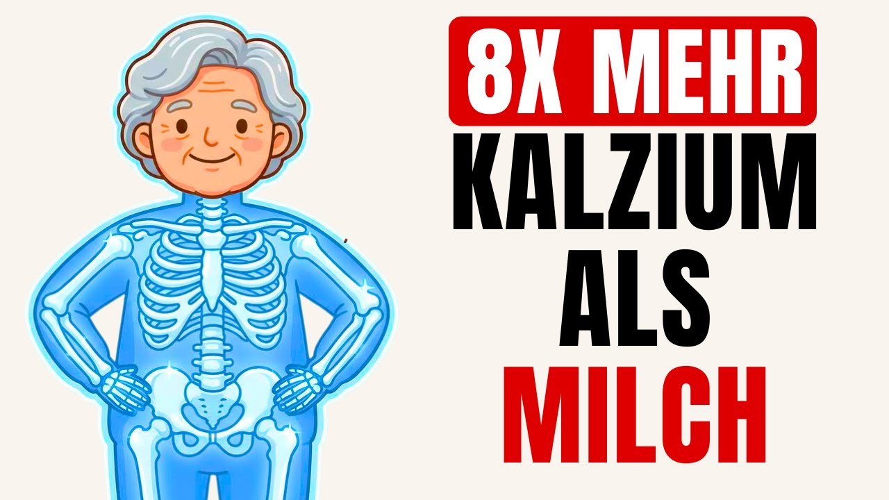 5 Lebensmittel mit mehr Kalzium als Milch – starke Knochen aufbauen (selbst mit 70)