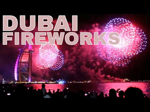 DUBAI FIREWORKS | HAPPY NEW YEAR DUBAI | JUMEIRAH BEACH