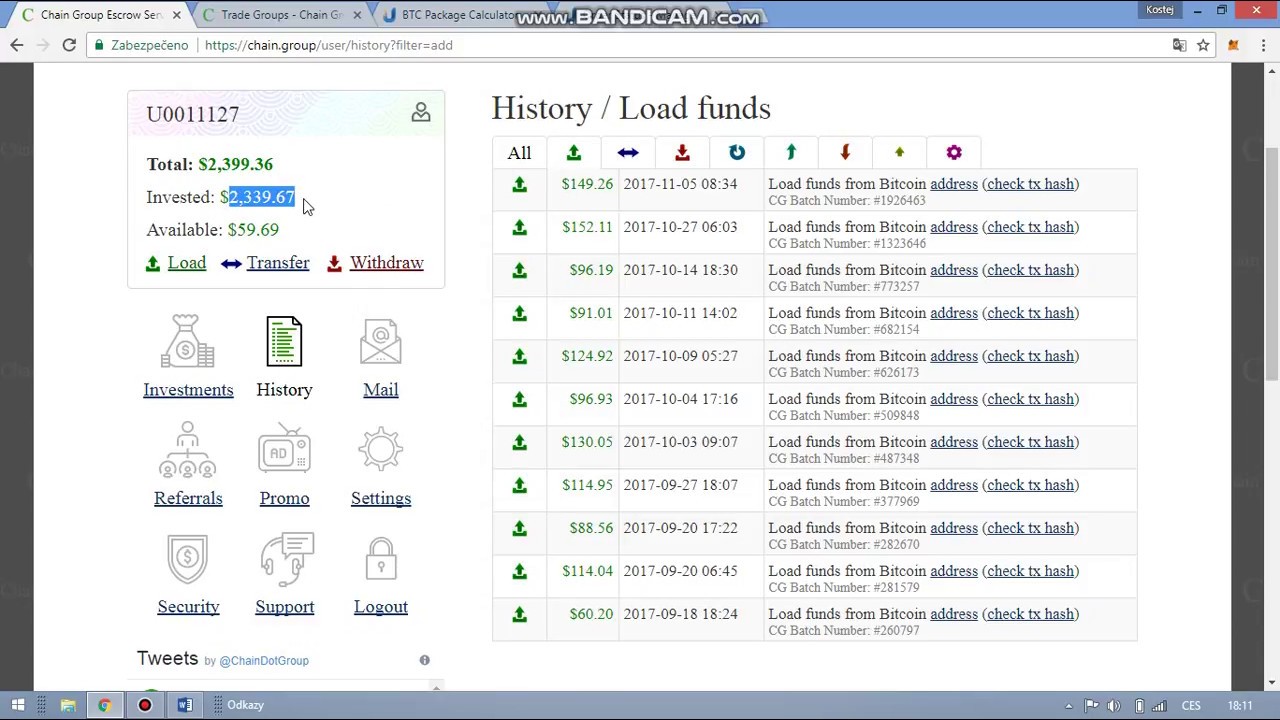 KONEC chain.group - neposilejte penize - SCAM - nespolehlivá investice