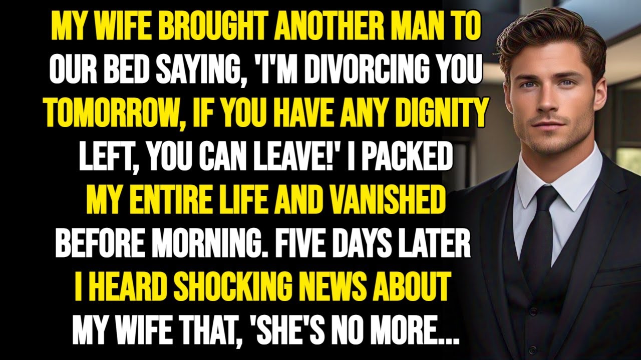MY WIFE BROUGHT ANOTHER MAN TO OUR BED SAYING, 'I'M DIVORCING YOU TOMORROW,