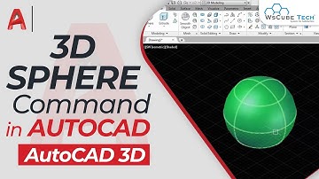 Using 3D Sphere Command in AutoCAD | AutoCAD 3D Modeling Command