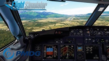 Awesome visual approach into Figari–Sud Corse, France | PMDG 738 | MSFS 2020
