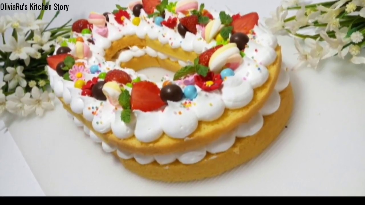 MONOGRAM CAKE / Number Cake / Alphabet Cake - YouTube
