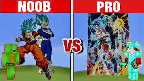 NOOB VS PRO VS HACKER Minecraft Pixel Art✨ Gokua＆Vegeta #Minecraft #meme #memes #Майнкрафт #maizen