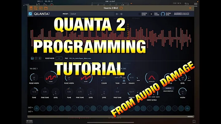 QUANTA 2 - Granular Synth - Getting Started - Programming Tutorial for the iOS Version