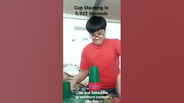 Cup Stacking in 5.922 Seconds #cupstacking #shorts