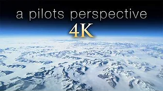 Rare Pilot’s View in 4K: 1 Hour Over Greenland & North America with Relaxing Music thumbnail