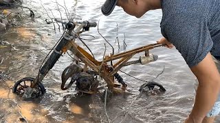 I Restoration Two-Stroke Motorcycle Abandoned the great river I build a car from a gas tank