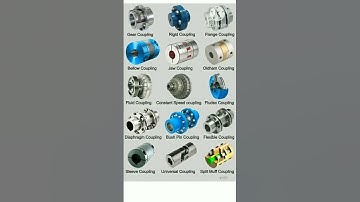 Types of Coupling / Gear Coupling / Rigid Coupling / Jaw Coupling / Universal Coupling