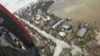 Aerial view over Naples after Ian passed