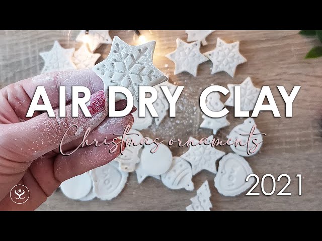 How to make Air Dry Clay Ornaments with Terracotta and White Clay - Tidbits