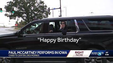Paul McCartney fan gets birthday wish in Des Moines