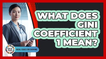 What Does Gini Coefficient 1 Mean?