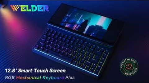 Welder: Folding Mechanical Keyboard With Smart Touch Screen
