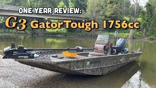 G3 Gator Tough 1756 1 Year Review | Mods Update : Terrova Helix 7, Hydro Turf, Power Pole
