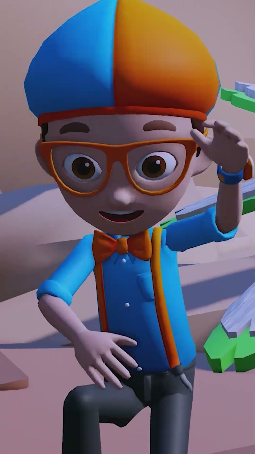 Blippi and the Trex!? | Blippi Roblox Shorts | #shorts #blippi #roblox