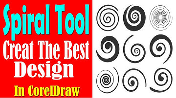 Using spiral tool in CorelDraw | spiral tool in CorelDraw |By Zeegoals