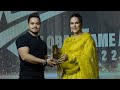 Awarded as most inspiring fitness coach of the year by mrs neha dhupia