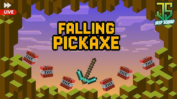 FALLING PICKAXE LIVE MINECRAFT EXTREME #short #minecraftlive
