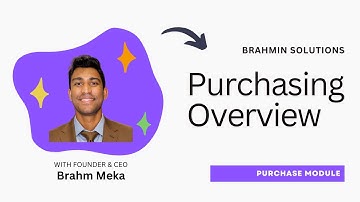 Mastering Purchase Orders: Brahmin Solutions Tutorial for Efficient Inventory Management