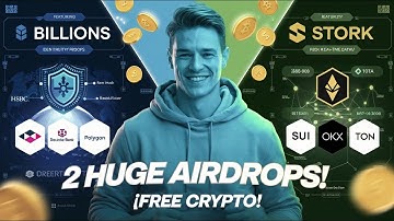 "2 HUGE Airdrops! (FREE Crypto) – Billions Network & Stork 🚀🪂"