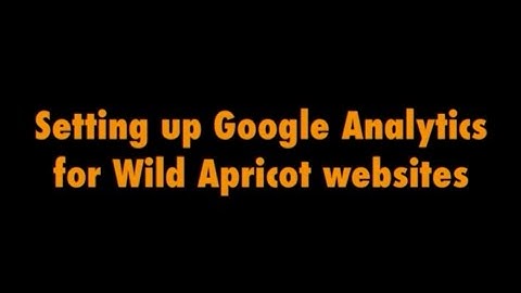 How To Set up Google Analytics For Your Wild Apricot Website