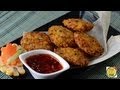 Fried Corn Cakes with Green Onions  - By Vahchef @ vahrehvah.com