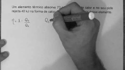 Como se calcula a eficiência de uma máquina térmica?