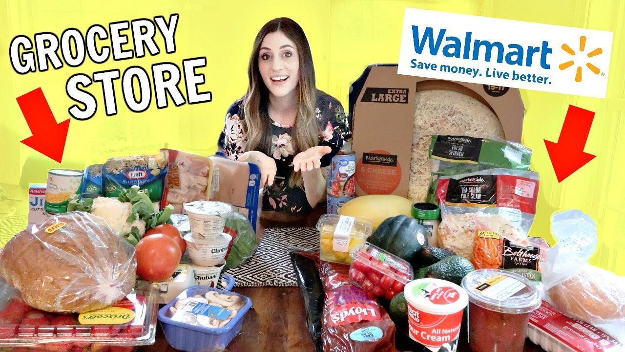 Walmart Vs. Grocery Store 50 Haul Which One Is Better? YouTube