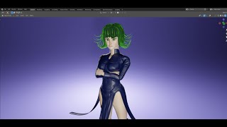 Tornado Tatsumaki Fan Art-Blender 3D