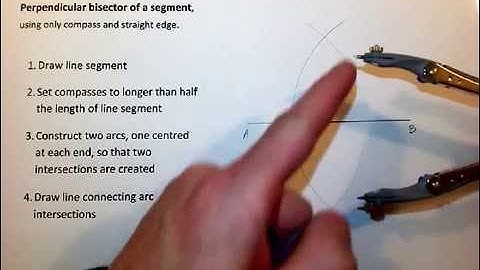 Construction 02  Perpendicular Bisector of Line Segment