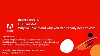 Celebrity Adobe Developers Live | OSGi inside - why we love it and why you don't really need to care Wealth