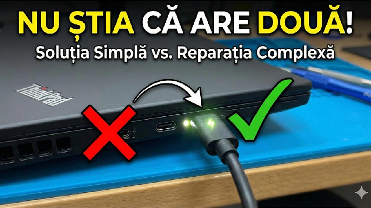 Lenovo T14 NU Încarcă ? Proprietarul NU ȘTIA de acest 