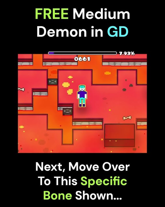 FREE Medium Demon In GD - ID: 66217891 - (Unpatched 2025) - #geometrydash #secretway #mediumdemon