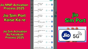 Jio MNP Activation Process 2025 |Jio Sim Port Kaise Kare |Jio Sim Activation By FaceAuth Process2025